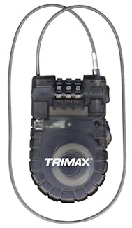 Trimax T33RC Retractable Cable 3-Digit Combo Lock (3Mm X 36 L)