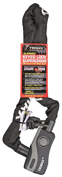 Trimax TAL1036 Alarm Lock & THEX Super Chain 10mm Links X 36 Length