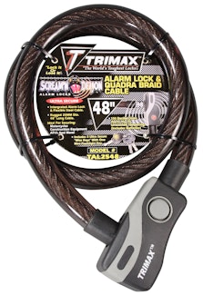 Trimax TAL2548 Alarm Lock & Quadra-Braid Cable 25mm Cable X 48 Length