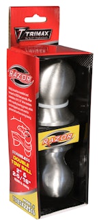 Trimax TDBSX22516 2 & 2-5/16 Double Tow Ball Stainless Steel