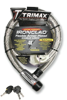 Trimax TG3048SX Ironclad High Security Armor Plated Stainless Steel Locking Cable 48 X 26m