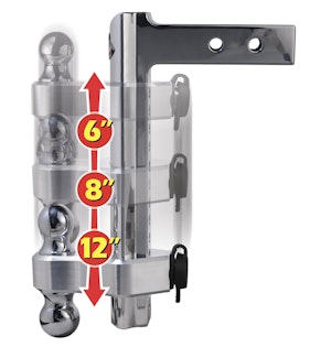 Trimax TRZ12AL 12 Aluminum Drop Hitch - Dual Hitch Ball Included