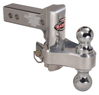 Trimax TRZ4ALRP 4 Pin & Clip Aluminum Drop Hitch-Dual Ball Included