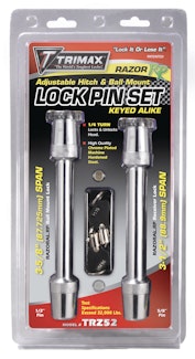 Trimax TRZ52 TRIMAX Razor RP Keyed Alike Lock Set