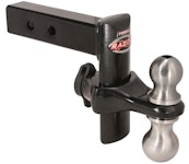Trimax TRZ6PB 6 Black Powder Coat Forged Steel Adjustable Drop Hitch