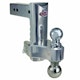 Trimax TRZ8ALHD 8 Pin & Clip Aluminum Drop Hitch For 2-1/2 Receivers-Dual Ball Included