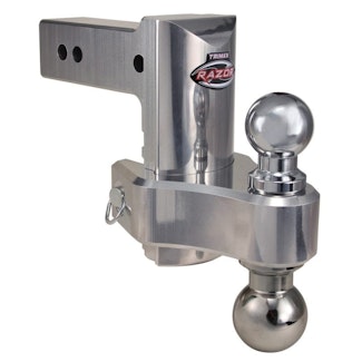 Trimax TRZ6ALHD 6 Pin & Clip Aluminum Drop Hitch For 2-1/2 Receivers-Dual Ball Included