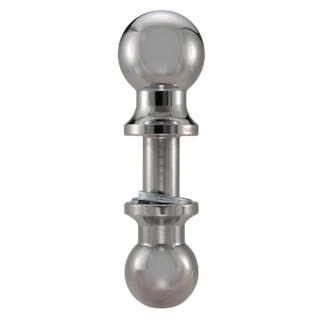Trimax TDBAL22516 2” & 2-5/16” Double Tow Ball ?? Chrome, for Aluminum Hitches