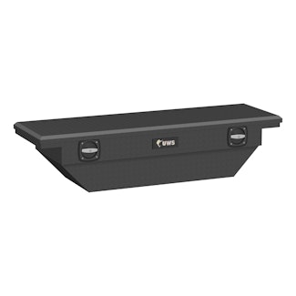 UWS EC11023 Matte Black 63 Secure Lock Angled Tool Box, Low Profile (Heavy Packaging)