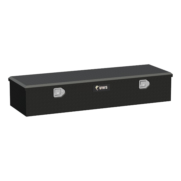 UWS EC20093 Matte Black Aluminum 58 5th Wheel Truck Tool Box (Heavy Packaging)