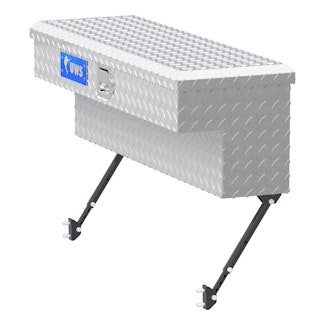 UWS EC30071-MK2 Bright Aluminum 36 Truck Side Tool Box with Space-Saving Legs