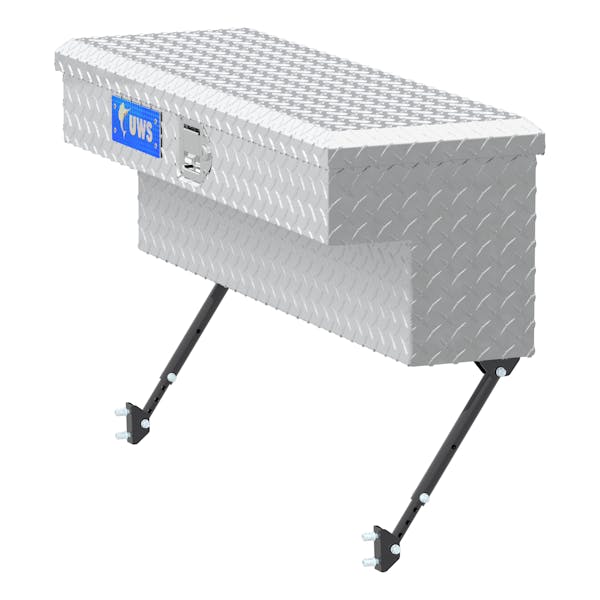 UWS EC30071-MK2 Bright Aluminum 36 Truck Side Tool Box with Space-Saving Legs