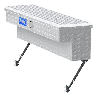 UWS EC30091-MK2 Bright Aluminum 48 Truck Side Tool Box with Space-Saving Legs