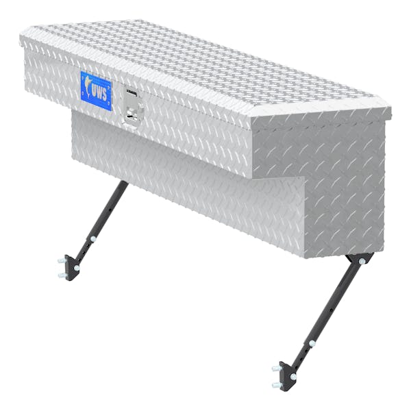 UWS EC30091-MK2 Bright Aluminum 48 Truck Side Tool Box with Space-Saving Legs