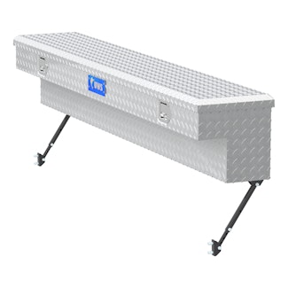 UWS EC30131-MK2 Bright Aluminum 72 Truck Side Tool Box with Space-Saving Legs