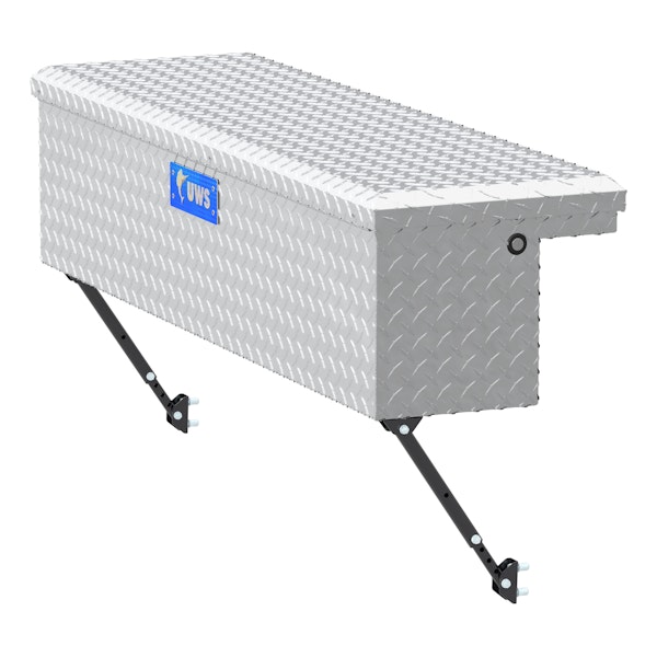 UWS EC30201-MK2 Bright Aluminum 48 Truck Side Tool Box with Low Profile, Space-Saving Legs