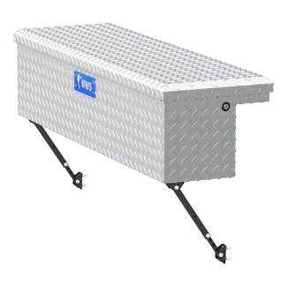 UWS EC30201-MK2 Bright Aluminum 48 Truck Side Tool Box with Low Profile, Space-Saving Legs