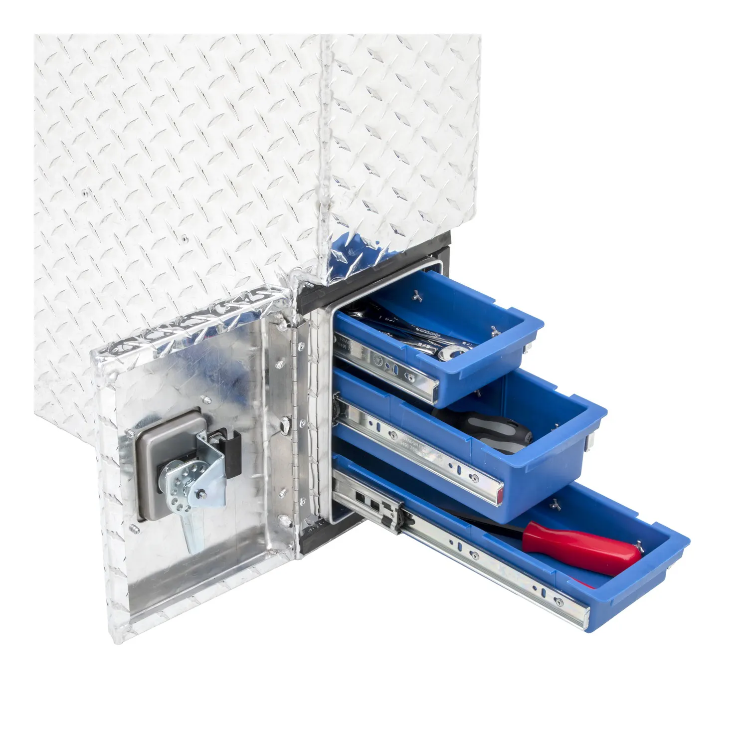 UWS FW-55-DS-P Bright Aluminum 55 Passenger-Side Wheel Well Tool Box