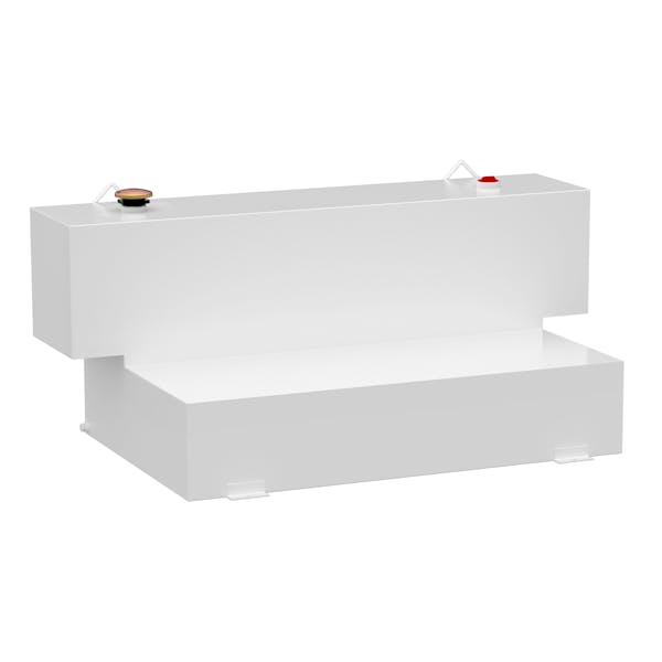 UWS ST-100HH-W Hammerhead 100-Gallon L-Shape Steel Transfer Tank, White