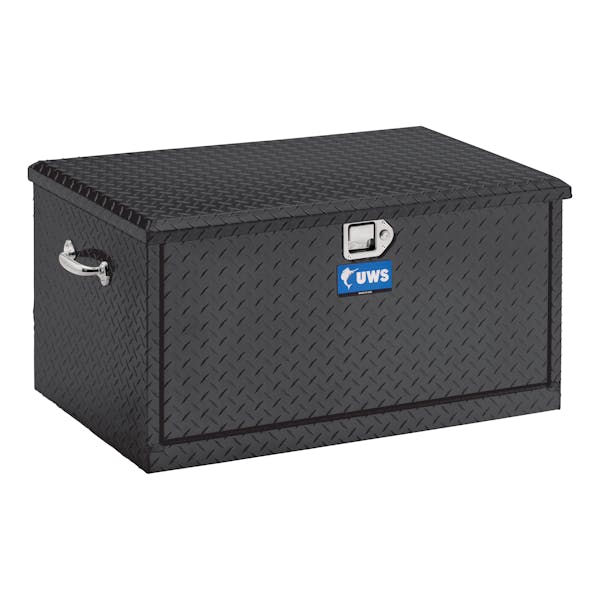UWS TBC-38-DS-BLK 38 Aluminum Chest with 2 Drawer Slides Black