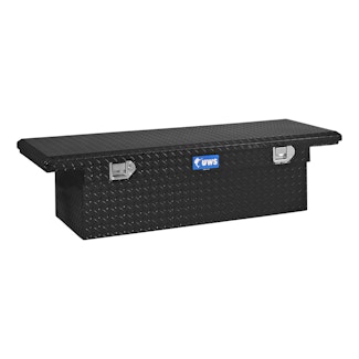 UWS TBS-54-LP-BLK 54 Aluminum Single Lid Crossover Toolbox Low Profile Black