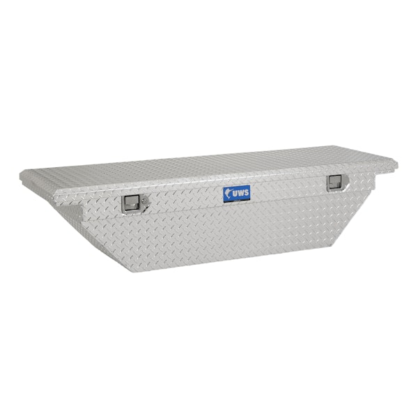 UWS TBS-69-A-LP 69 Aluminum Single Lid Crossover Toolbox Low Profile Angled