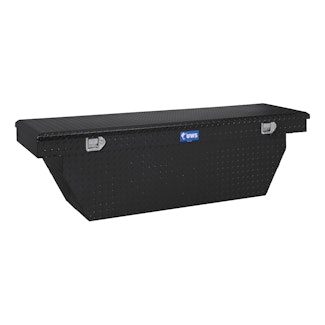 UWS TBSD-69-A-BLK 69 Aluminum Single Lid Crossover Toolbox Deep Angled Black