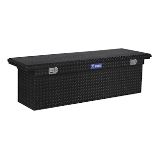 UWS TBSD-69-LP-BLK 69 Aluminum Single Lid Crossover Toolbox Deep Low Profile Black