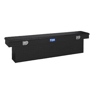UWS TBSD-69-SL-BLK 69 Aluminum Single Lid Crossover Toolbox Deep Slim Line Black
