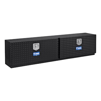 UWS TBTS-72-BLK 72 Aluminum Topsider Tool Box Double Door Black