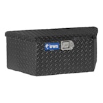 UWS TBV-34-LP-BLK 34 Aluminum Trailer Chest Box Chest Low Profile Black