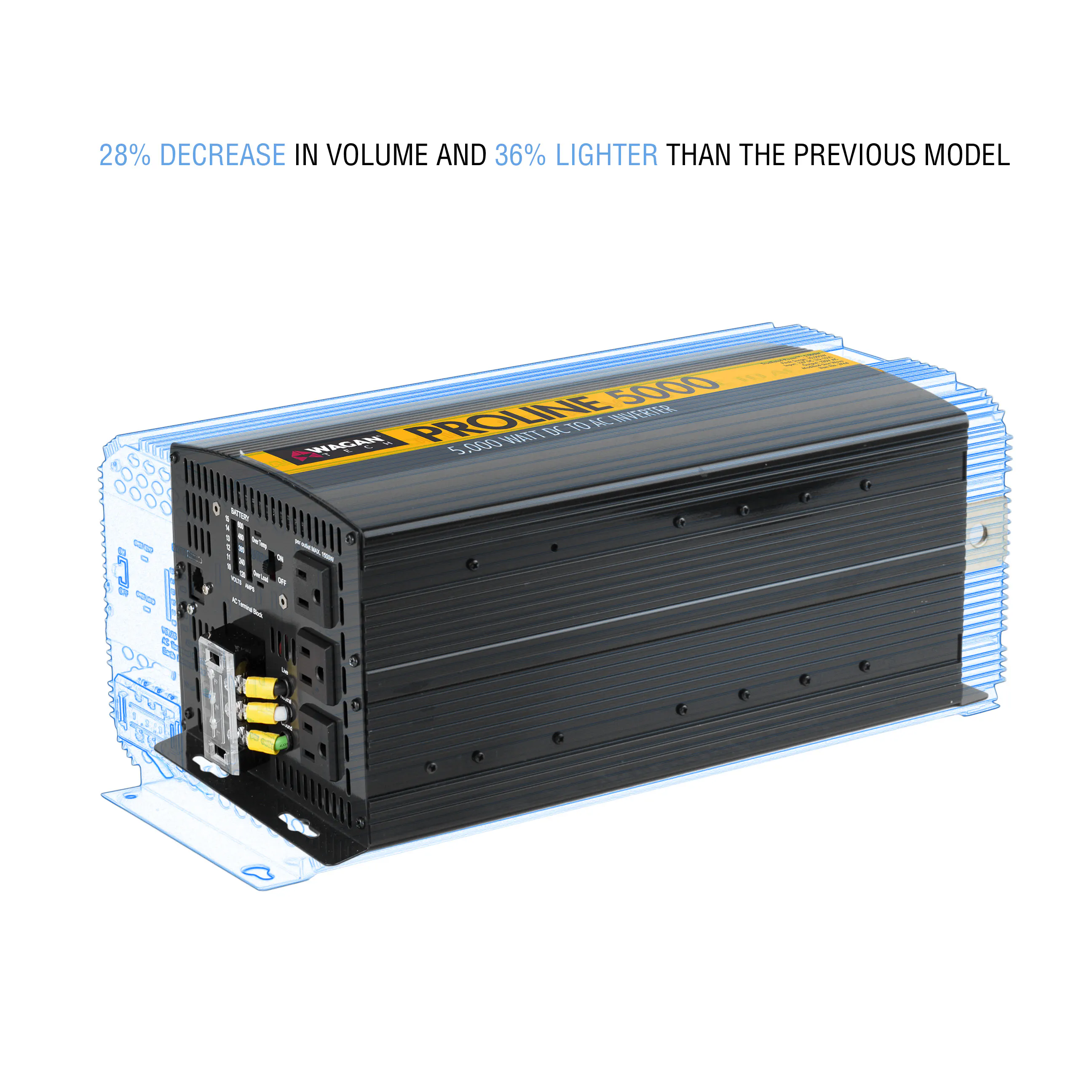 Wagan Corporation 3744 Proline 5000W Inverter + Remote