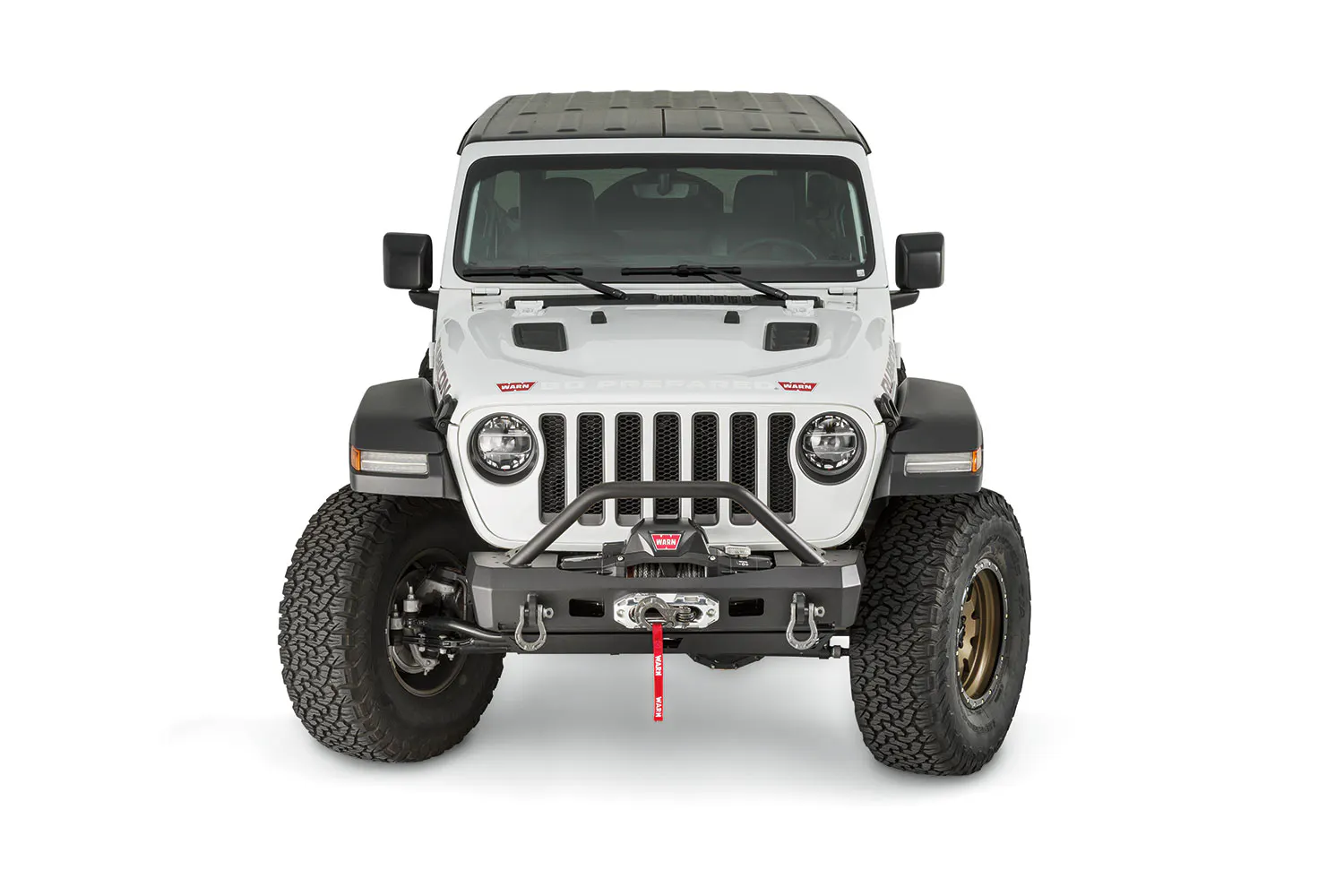 WARN 101330 ELITE STUBBY FRONT BUMPER JEEP JL / JT WITH GRILLE GUARD