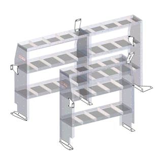 Weather Guard 9753-3-01 Shelf Unit Mounting Bracket