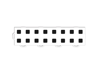 WeatherTech 51T312LL WH-BK TechFloor