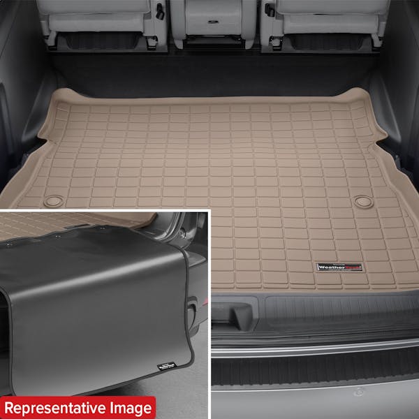WeatherTech 411506IMSK Tan Seatback Cargo Liners HP With Bumper Protector