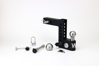 Weigh Safe AWS6-2-SET WS Aero Hitch 6" Drop Hitch w/ 2" Shank (12.5K GTWR) w/ WS05, WS11, & WS12
