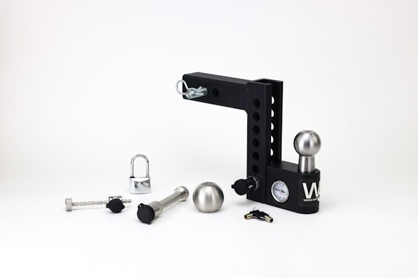 Weigh Safe AWS6-2-SET WS Aero Hitch 6" Drop Hitch w/ 2" Shank (12.5K GTWR) w/ WS05, WS11, & WS12