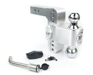 Weigh Safe CTB6-2-KA 180 Hitch  6" Drop Hitch w/ 2" Shank (10K/12.5K GTWR) w/ WS05