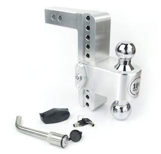 Weigh Safe CTB8-2-KA 180 Hitch  8" Drop Hitch w/ 2" Shank (10K/12.5K GTWR) w/ WS05