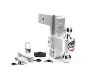 Weigh Safe CTB8-3-SET 180 Hitch 8" Drop Hitch w/ 3" Shank (10K/21K GTWR) w/ WS05, WS11, & WS12