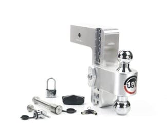 Weigh Safe CTB8-3-SET 180 Hitch 8" Drop Hitch w/ 3" Shank (10K/21K GTWR) w/ WS05, WS11, & WS12