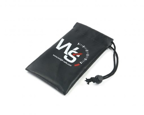 Weigh Safe WS18 Plastic lined, leather tow ball or clam shell storage bag