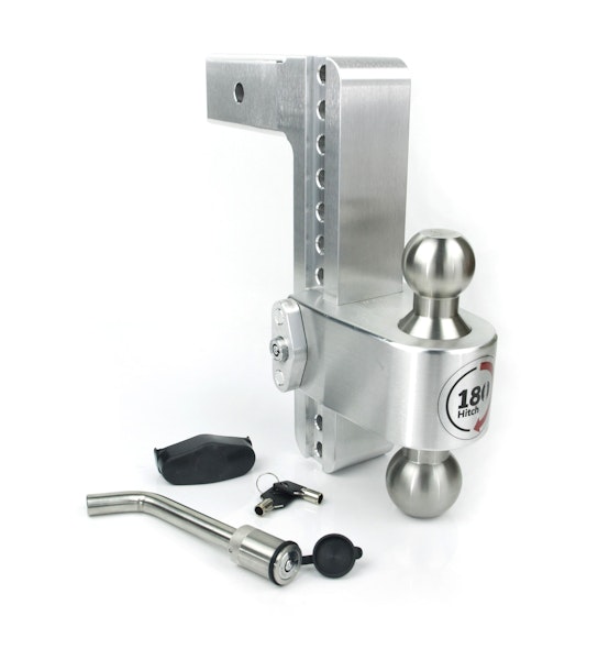 Weigh Safe LTB10-2.5-KA 180 Hitch  10" Drop Hitch w/ 2.5" Shank (10K/18.5K GTWR) w/ WS05