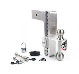 Weigh Safe LTB10-3-SET 180 Hitch 10" Drop Hitch w/ 3" Shank (10K/21K GTWR) w/ WS05, WS11, & WS12