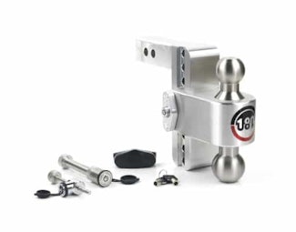 Weigh Safe LTB6-2-SET 180 Hitch 6" Drop Hitch w/ 2" Shank (10K/12.5K GTWR) w/ WS05, WS11, & WS12