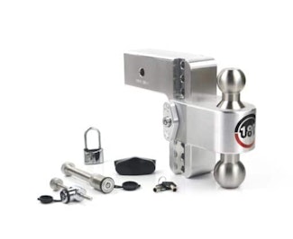 Weigh Safe LTB6-3-SET 180 Hitch 6" Drop Hitch w/ 3" Shank (10K/21K GTWR) w/ WS05, WS11, & WS12