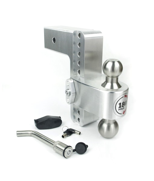 Weigh Safe LTB8-3-KA 180 Hitch  8" Drop Hitch w/ 3" Shank (10K/21K GTWR) w/ WS05