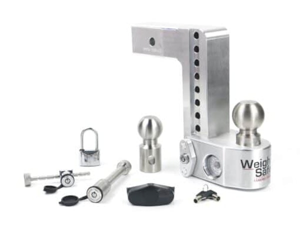 Weigh Safe WS8-2.5-SET Weigh Safe 8" Drop Hitch w/ 2.5" Shank (10K/18.5K GTWR) w/ WS05, WS11, & WS12