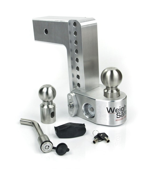 Weigh Safe WS8-3-KA Weigh Safe 8" Drop Hitch w/ 3" Shank (10K/21K GTWR) w/ WS05